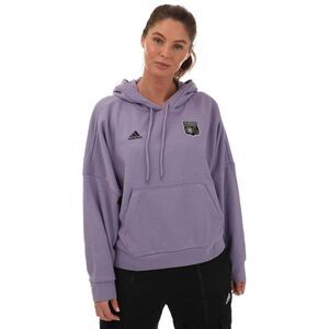 Adidas Womens/Ladies Olymipique Lyonnais Hoodie / Lilac